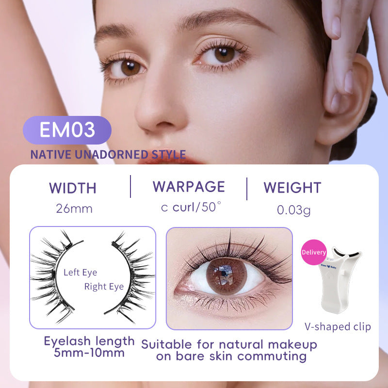 Faux cils magnétiques, sans colle, réutilisables