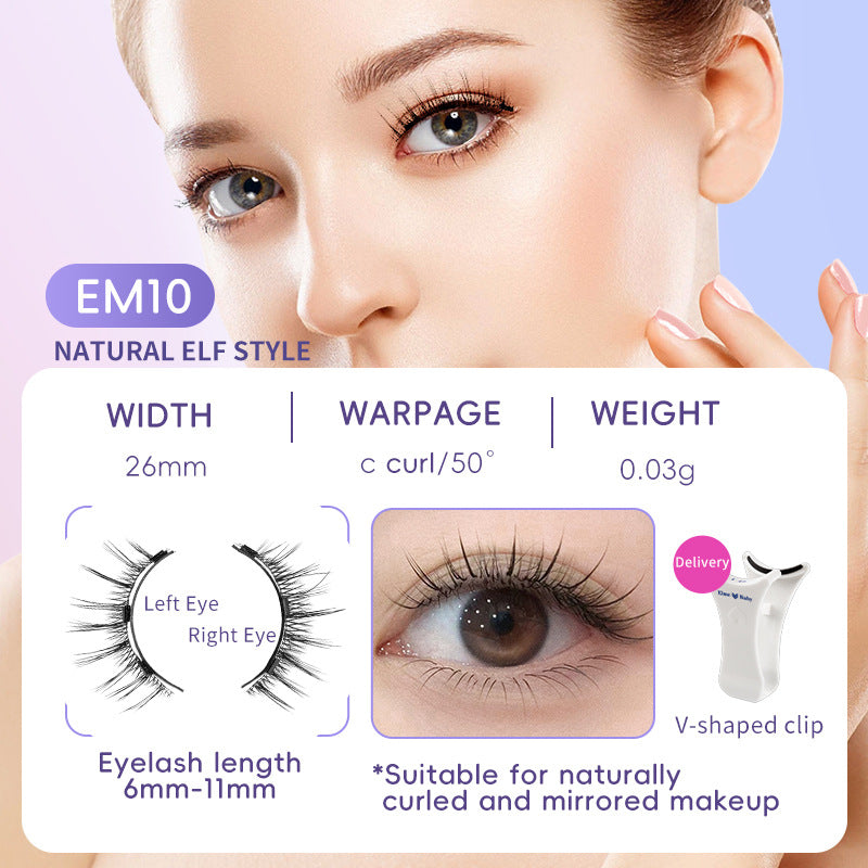 Faux cils magnétiques, sans colle, réutilisables