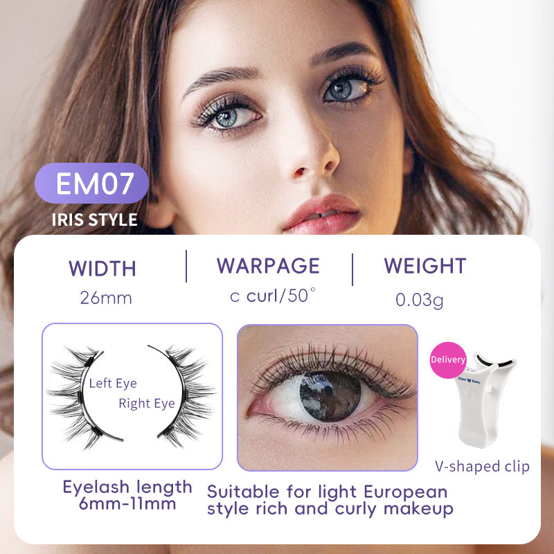 Faux cils magnétiques, sans colle, réutilisables